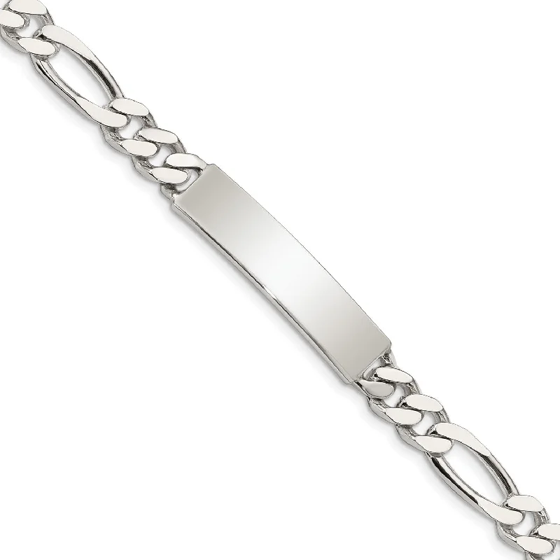 Sterling Silver 7.5-inch 7MM ID Figaro Bracelet