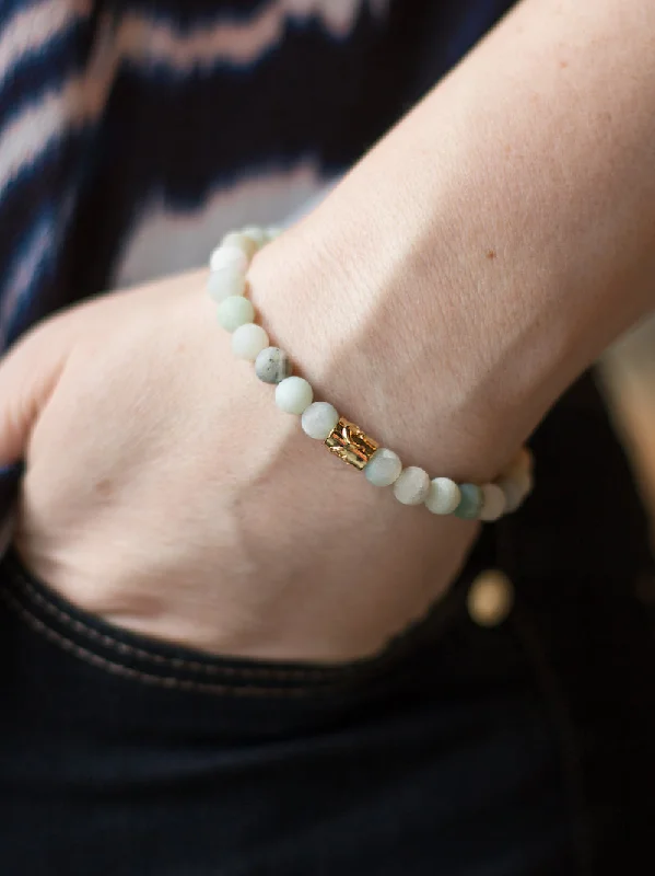 Sun and Moon Bracelet - Amazonite