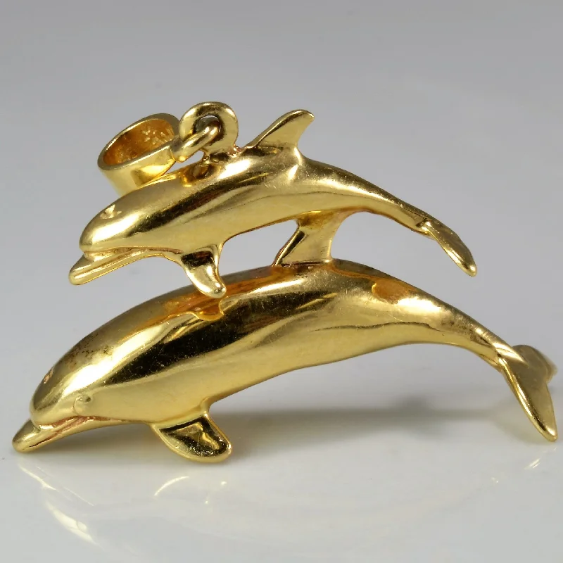 Mother & Baby Dolphin Pendant