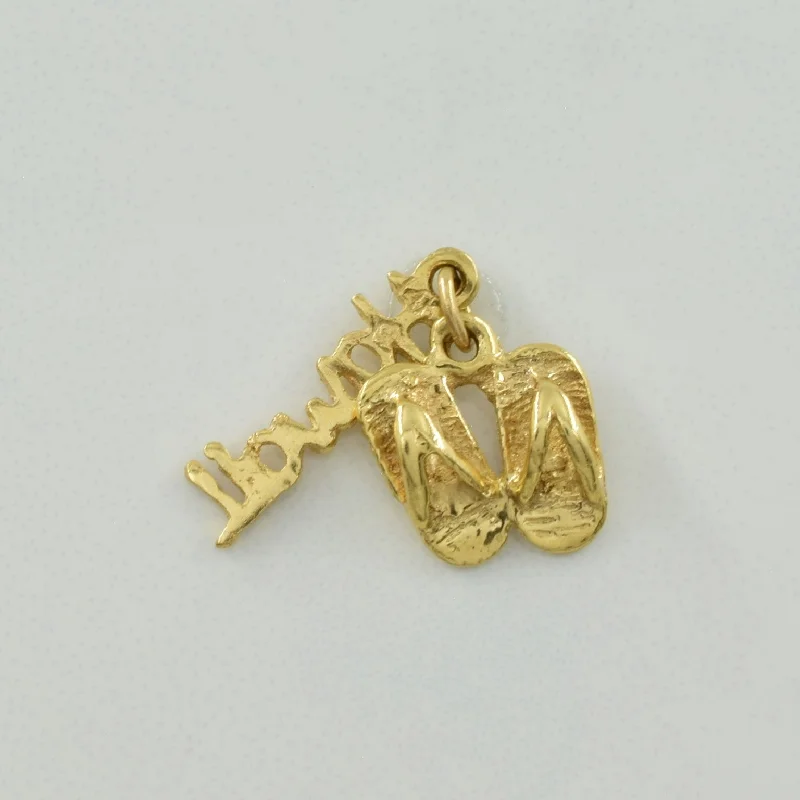 14k Yellow Gold Hawaii Charm |