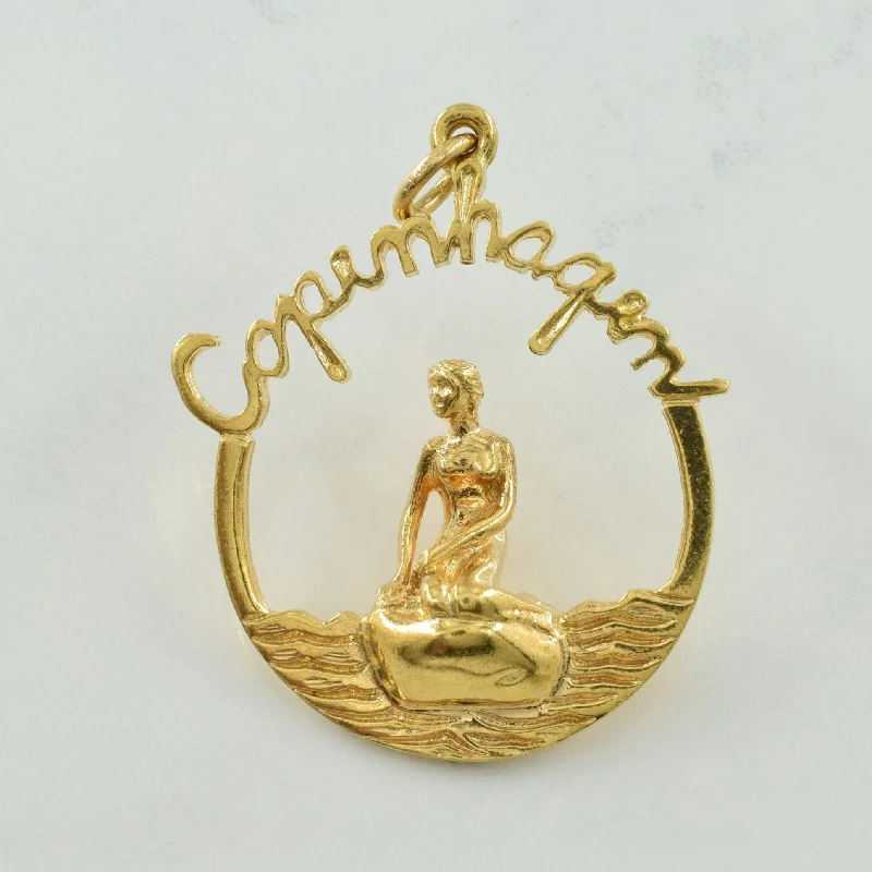 14k Yellow Gold 'Copenhagen' Charm |