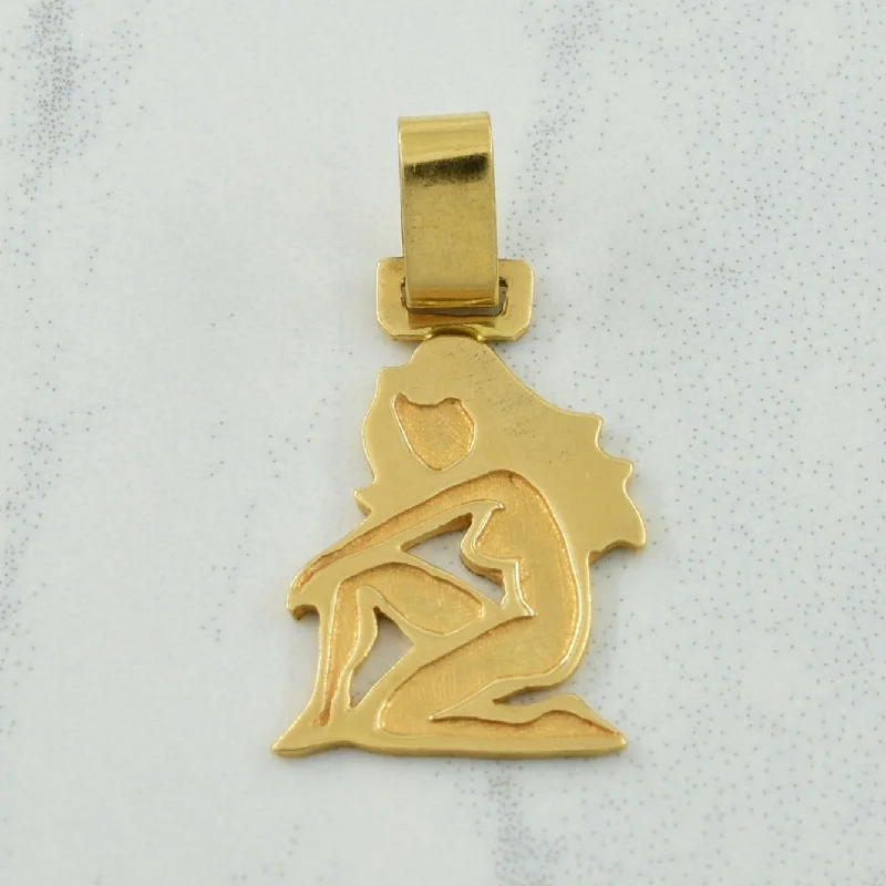 14k Yellow Gold Female Pendant |