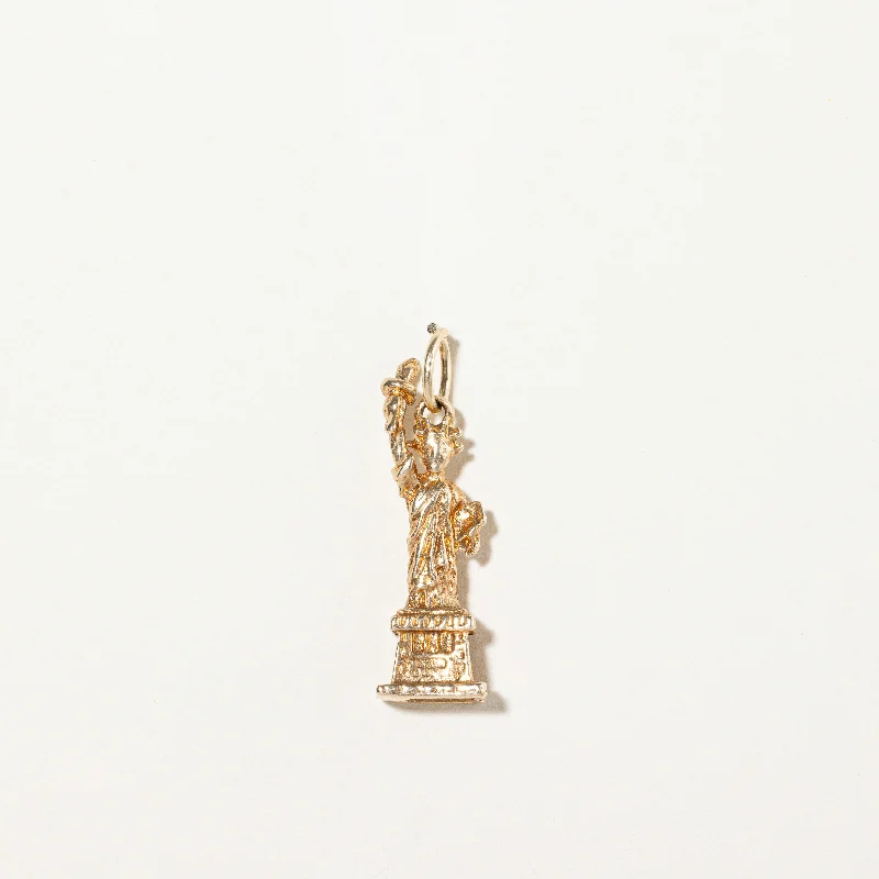 14k Yellow Gold Statue of Liberty Charm