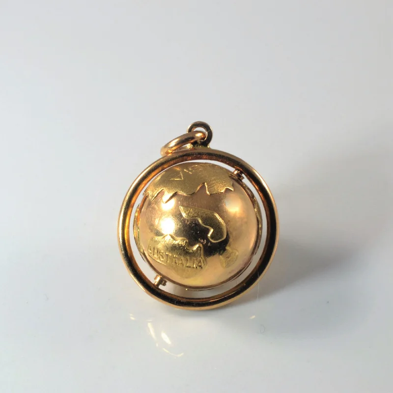 Yellow Gold Globe Pendant |