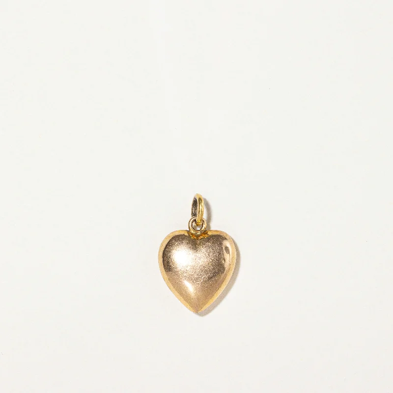 9k Yellow Gold Heart Charm