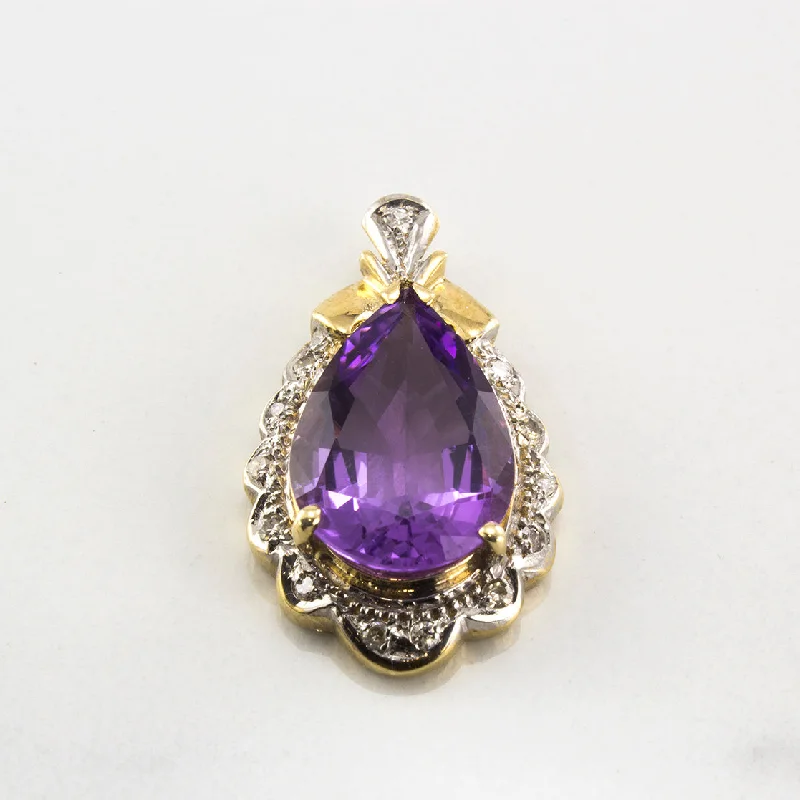 Amethyst and Diamond Pendant | 4.26 ctw |