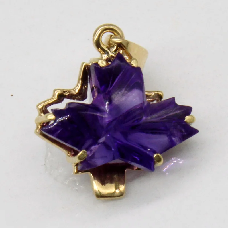 Amethyst Maple Lead Pendant | 3.00ct |