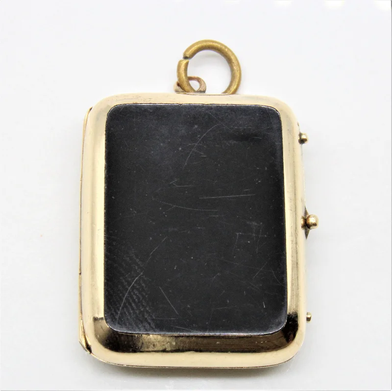 Early 1900s Bloodstone & Onyx Locket |