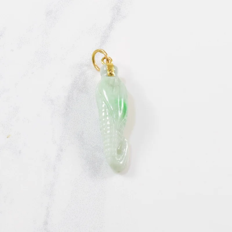 Carved Corn Jadeite Pendant | 12.50ct |