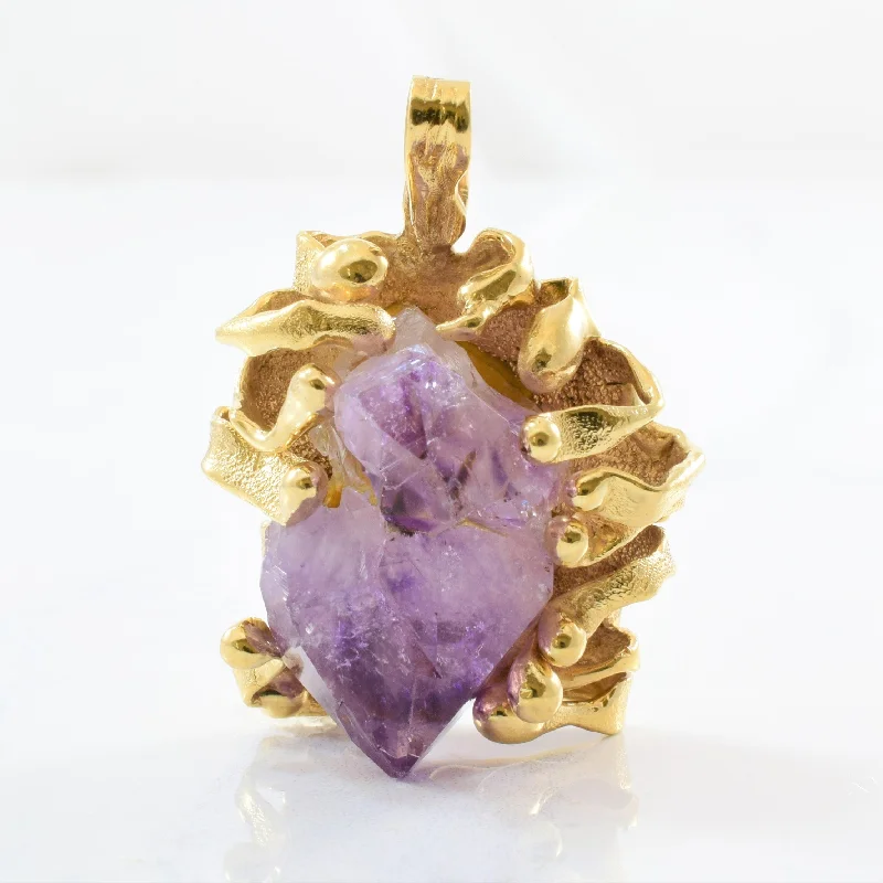 Designer Amethyst Crystal Pendant