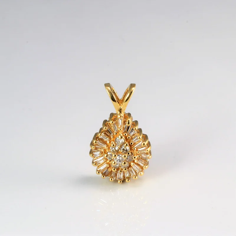 Cluster Diamond Drop Pendant | 0.33 ctw |