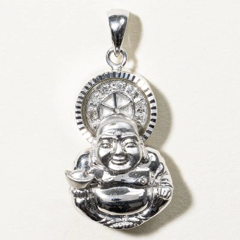 Diamond Buddha Spinning Pendant | 0.03ctw |