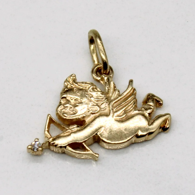 Diamond Cherub Pendant | 0.01ct |