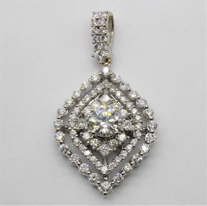 Diamond Cluster Pendant | 1.67ctw |