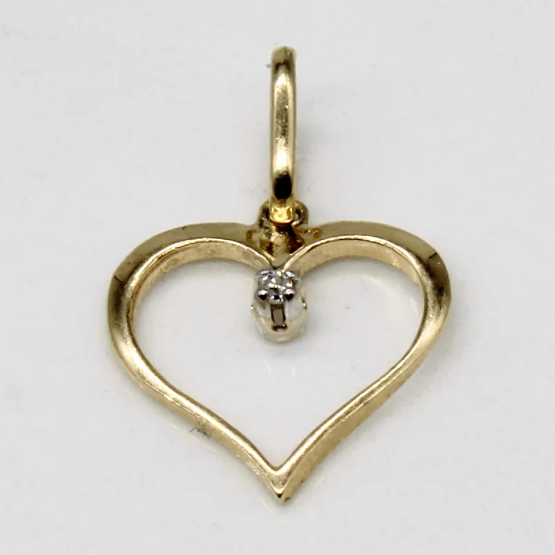 Diamond Heart Pendant | 0.01ct |