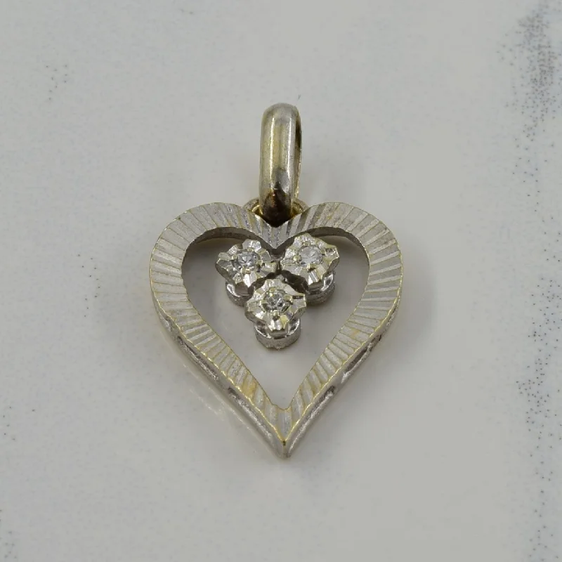 Diamond Heart Pendant | 0.02ctw |