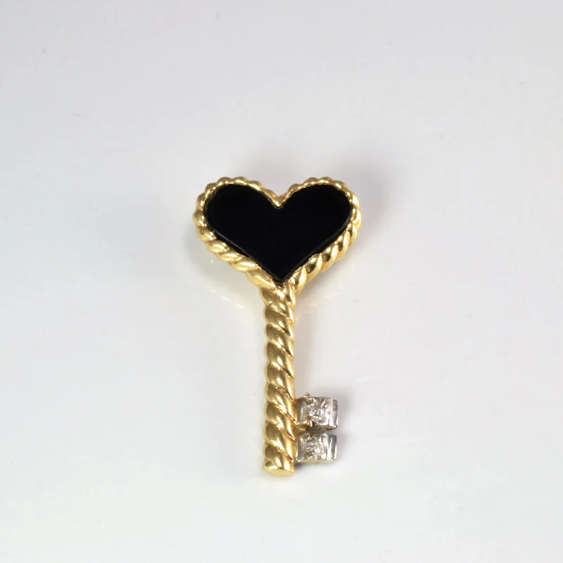 Diamond Key Pendant | 0.01 ctw |