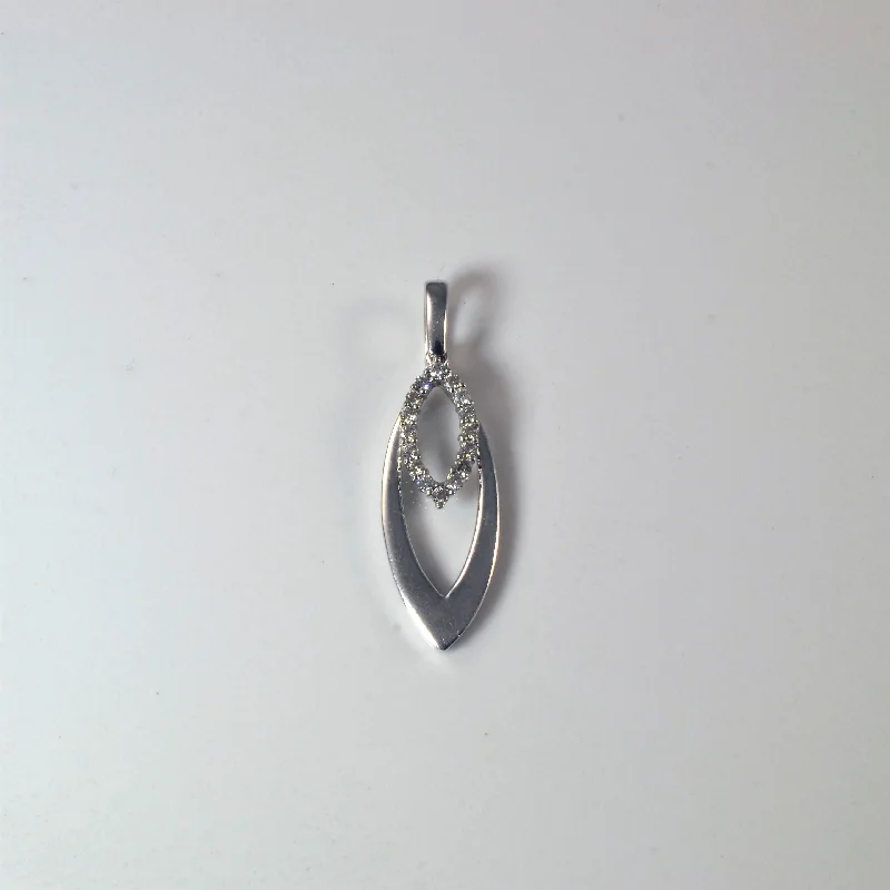 Diamond Double Oval Pendant | 0.12ctw |