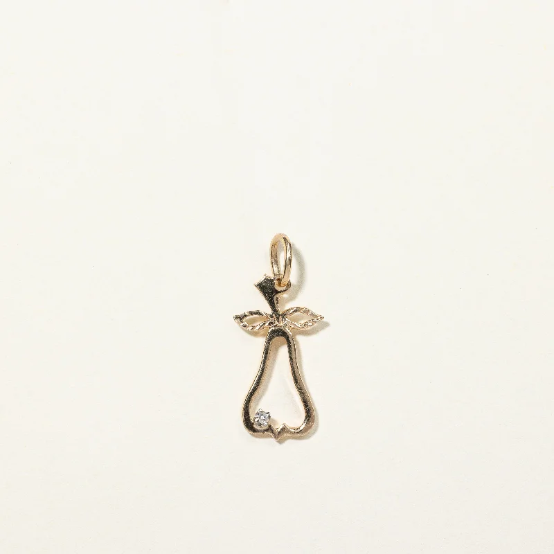 Diamond Pear Pendant | 0.01ct |