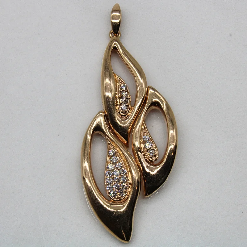 Abstract Diamond Pendant | 0.21ctw |