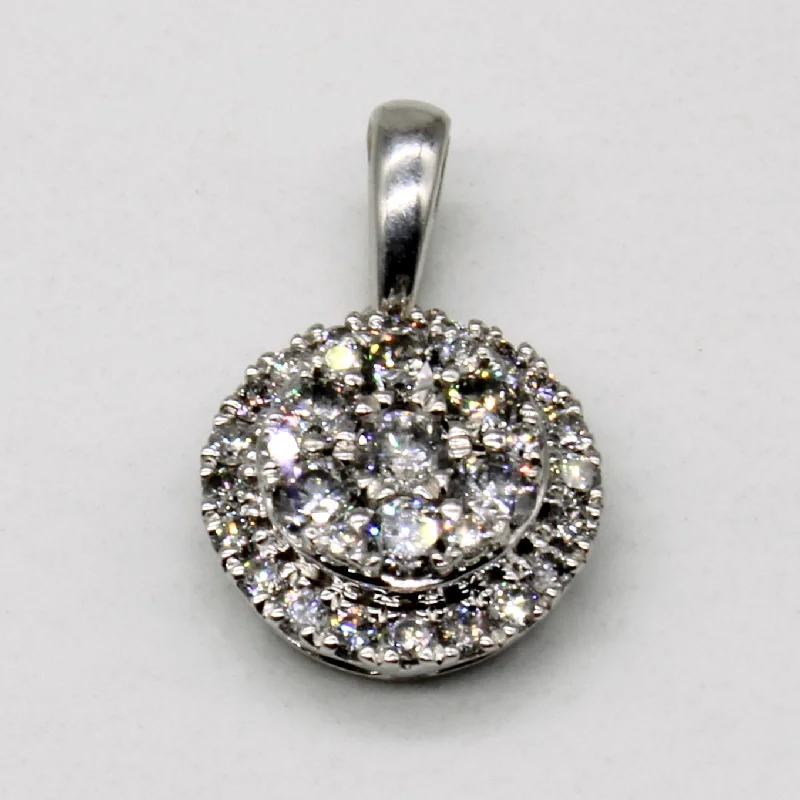 Cluster Set Diamond Pendant | 0.50ctw |