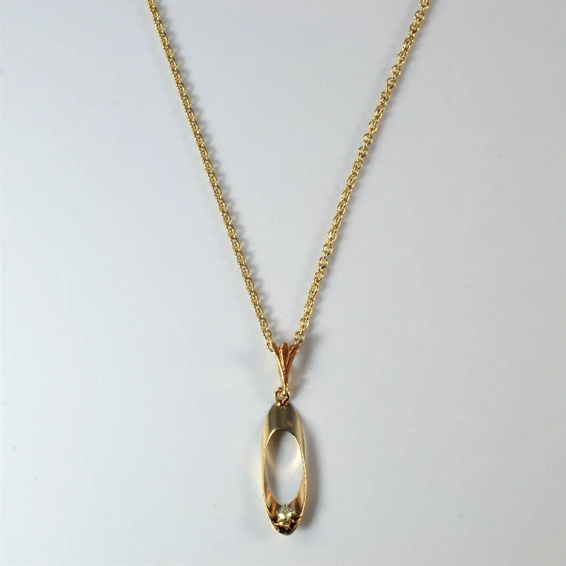 Diamond Pendant Necklace | 0.02ct|