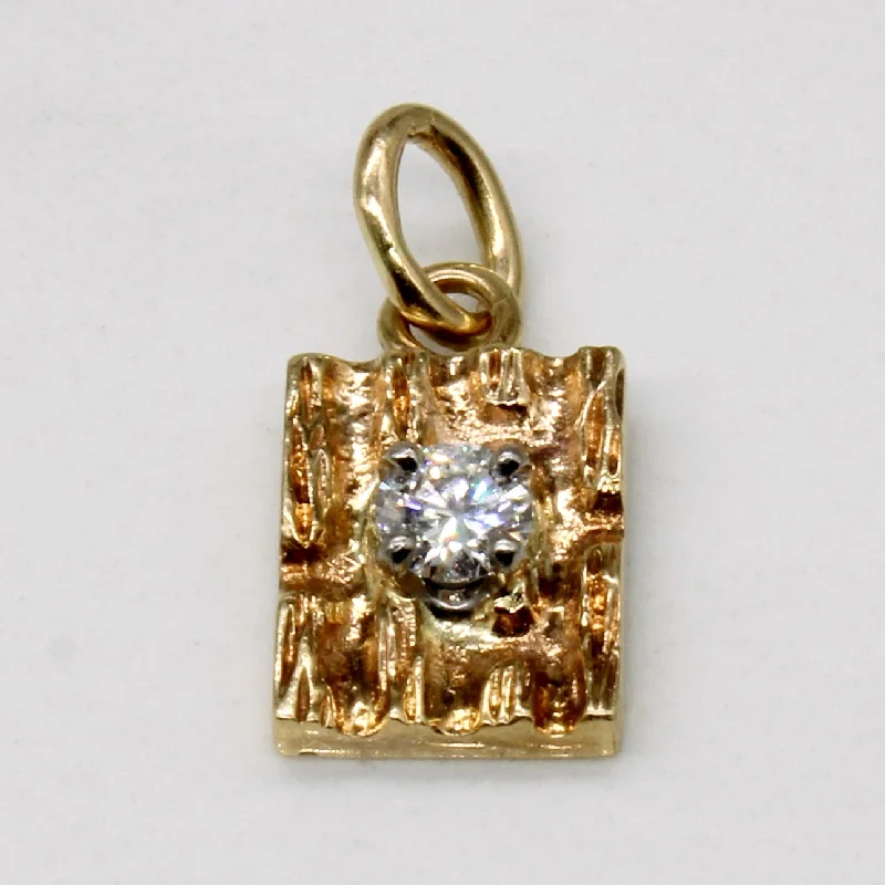 Diamond Plaque Pendant | 0.16ct |