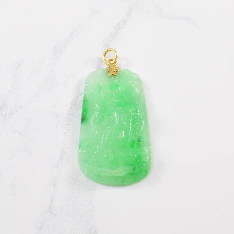 Dog Art Carved Jadeite | 58.00ct |