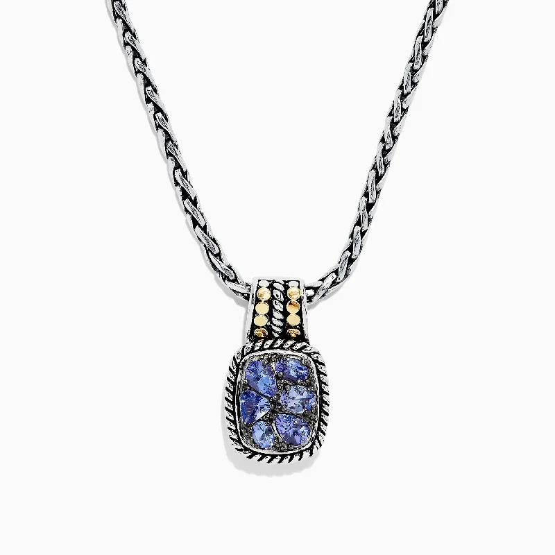 Bestselling Jewelry At Special Promotional Rates Nahla Siri Silver & 18K Gold Tanzanite Pendant, 1.85 TCW