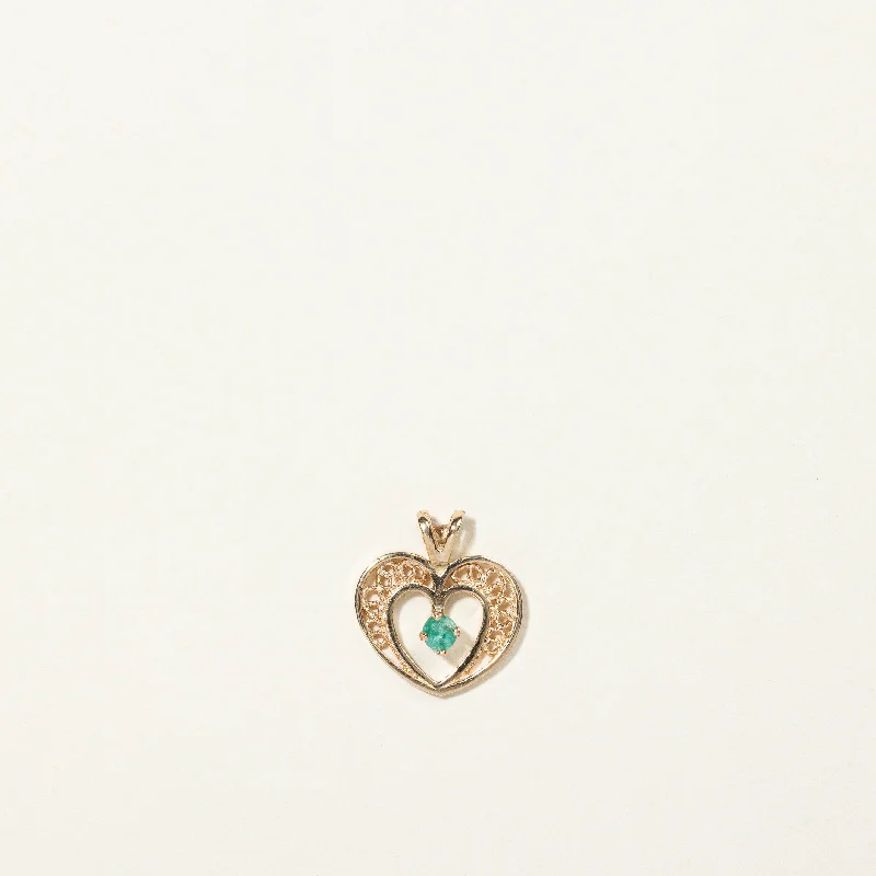 Emerald Heart Pendant | 0.05ct |