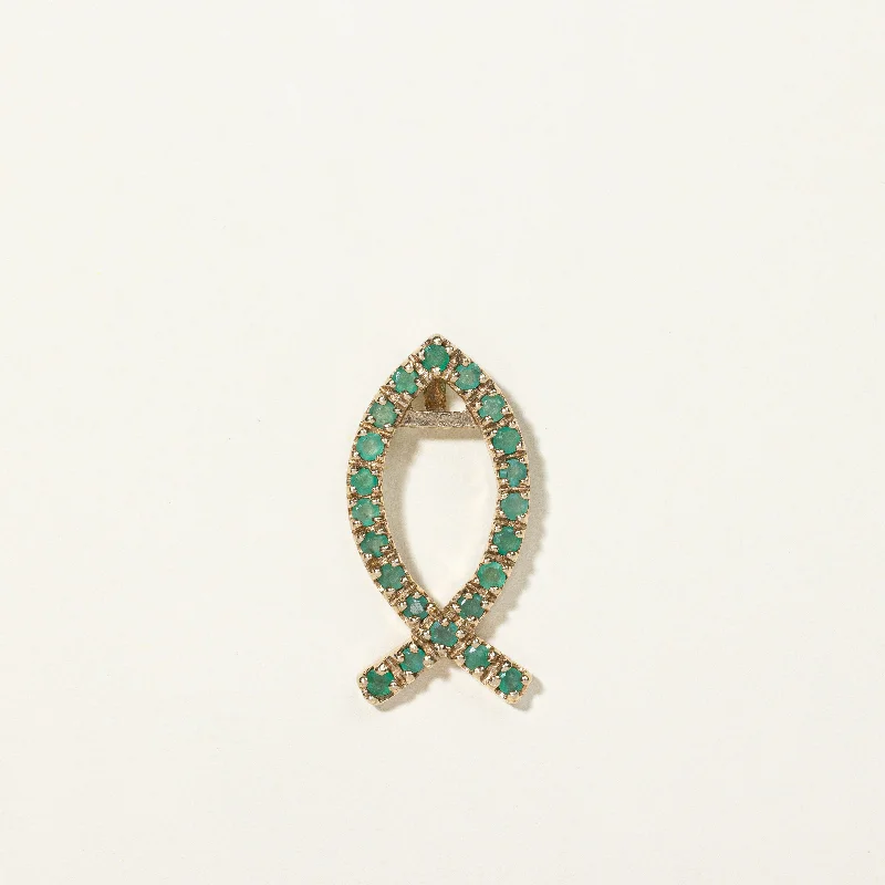 Emerald Ichthys Pendant | 0.55ctw |