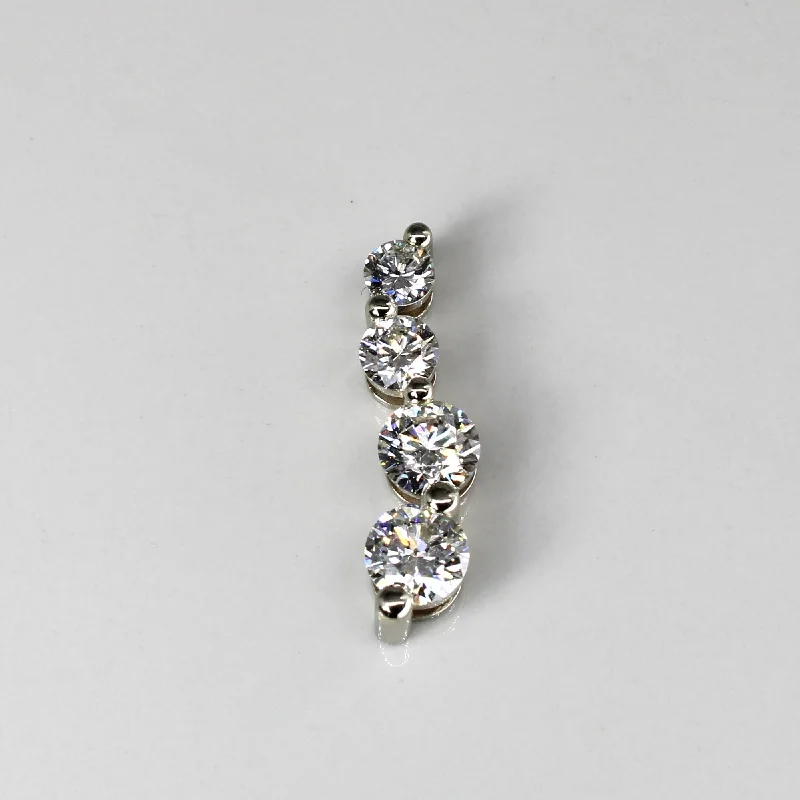 Four Stone Diamond Journey 14k Pendant | 2.83ctw |