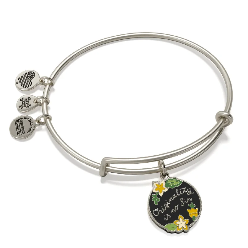 Last Chance To Shop High-End Jewelry At Markdown Prices Frida Kahlo 'Originality is No Sin' Charm Bangle