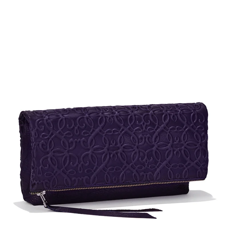 Your Dream Jewelry At Dream Prices – Shop Now Gabriel Leather Fold Over Clutch, Purple