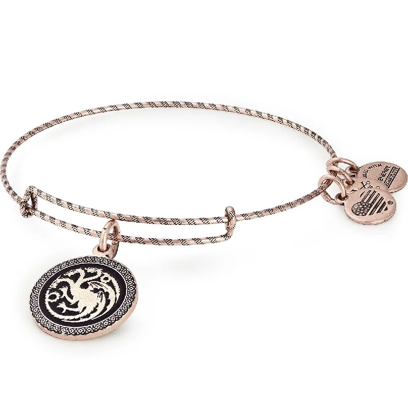 Affordable Gold-Plated Jewelry For Modern Fashion Game of Thrones, Fire & Blood Charm Bangle