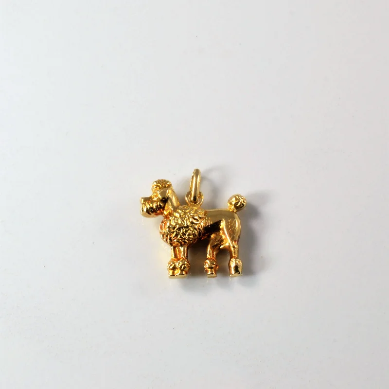 Gold Poodle Pendant |