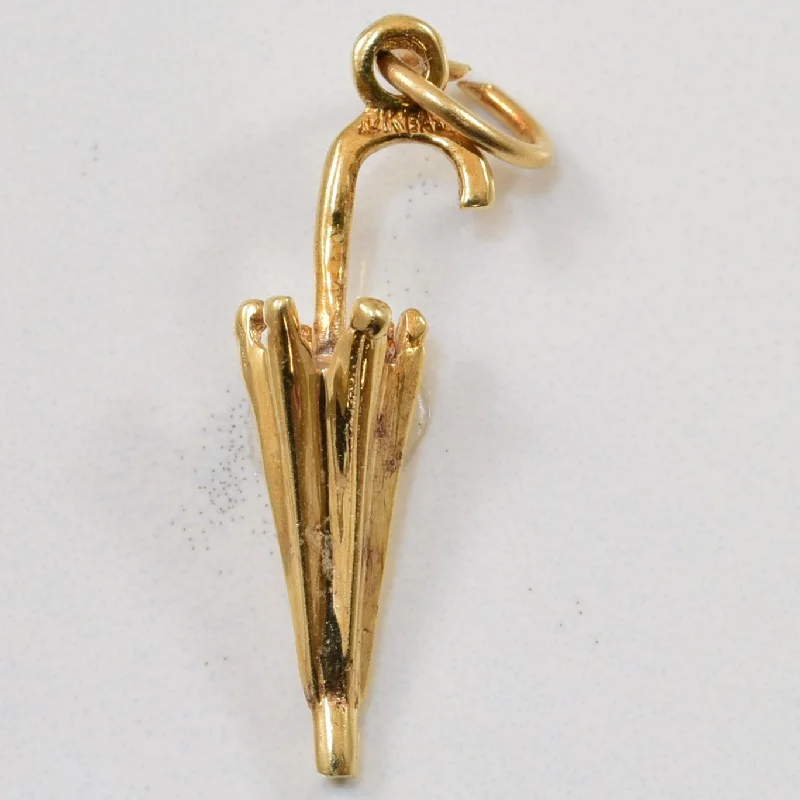 Gold Umbrella Pendant |