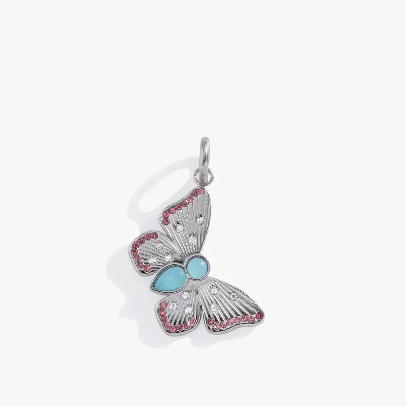 Clearance Sale On High-End Jewelry Collections Gemstone Butterfly Interchangeable Charm