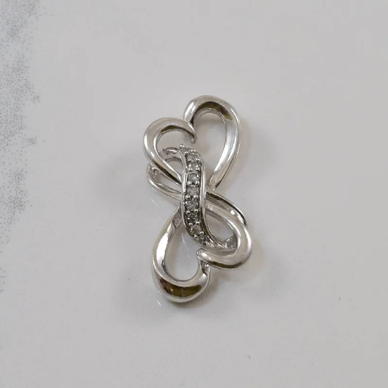 Diamond Infinity Heart Pendant | 0.04ctw |