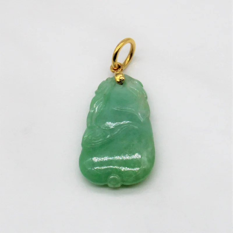 Carved Jadeite Pendant |