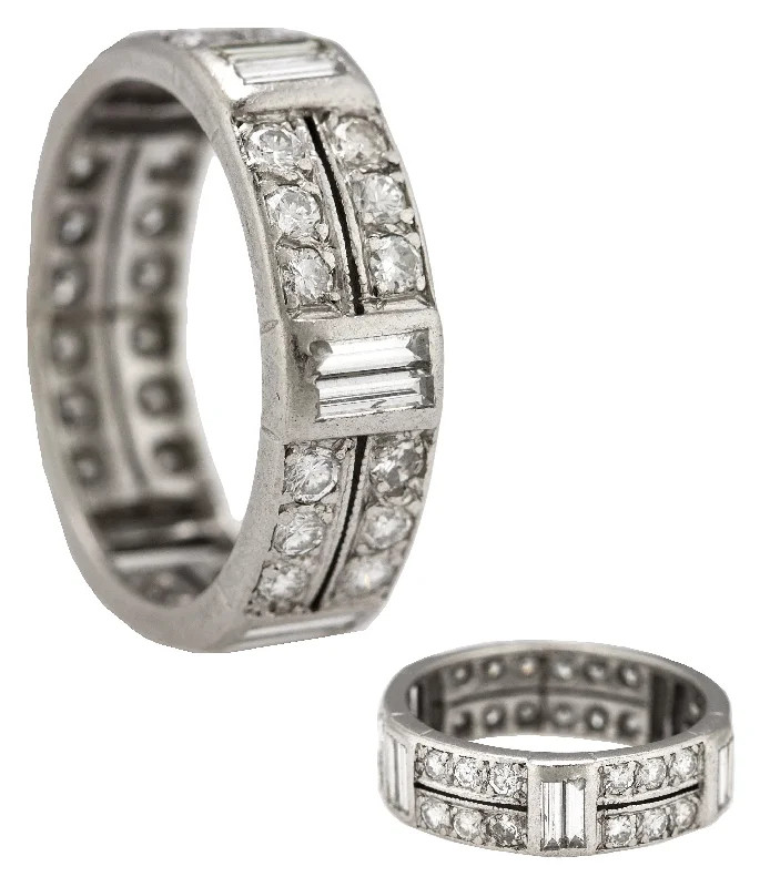 Timeless Elegance Now At Special Discounts Ladies 14K White Gold 1.38ctw Diamond Eternity Wedding Anniversary Band Ring