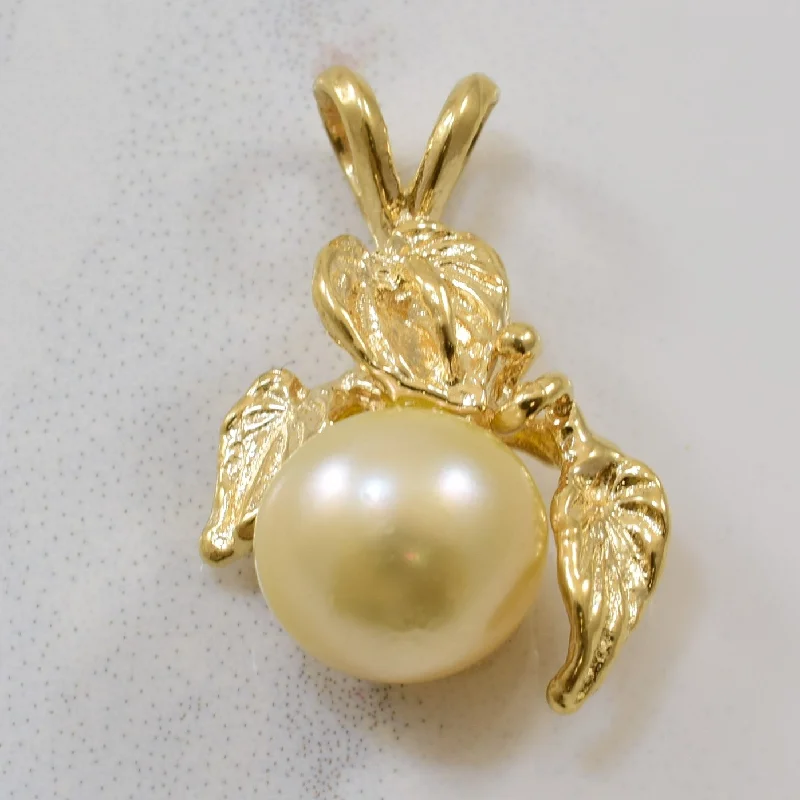 Leaf Detailed Pearl Pendant | 5.00ct |