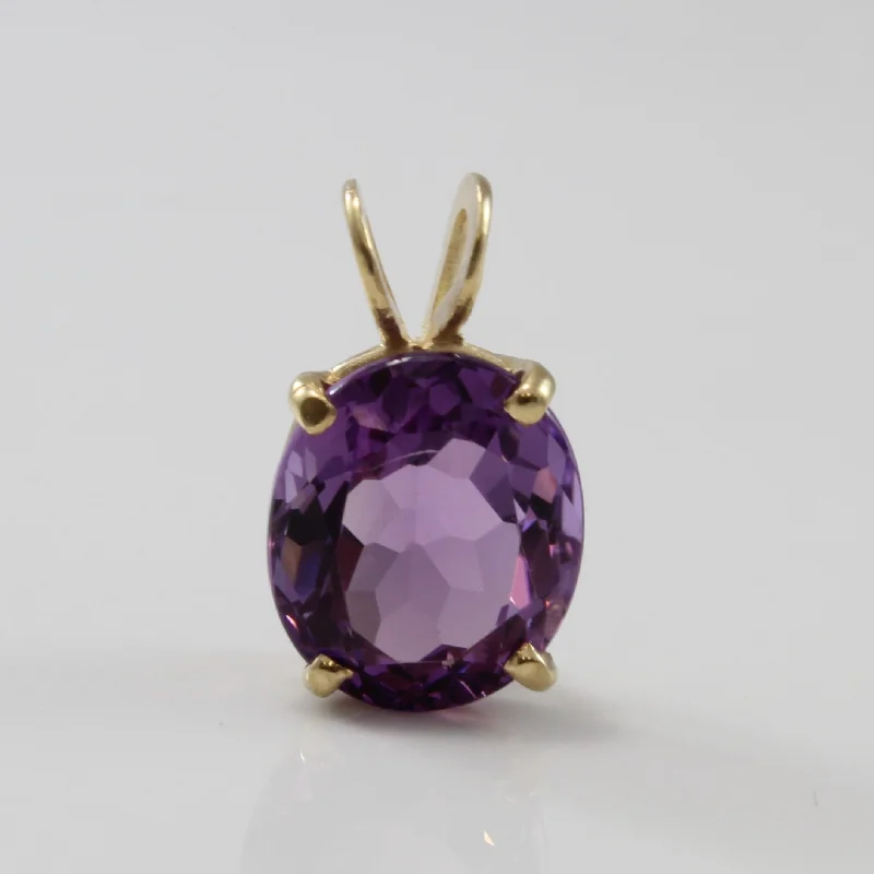 Oval Amethyst Pendant | 8.50ct |