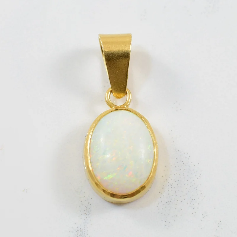 Oval Opal Pendant | 4.00ct |