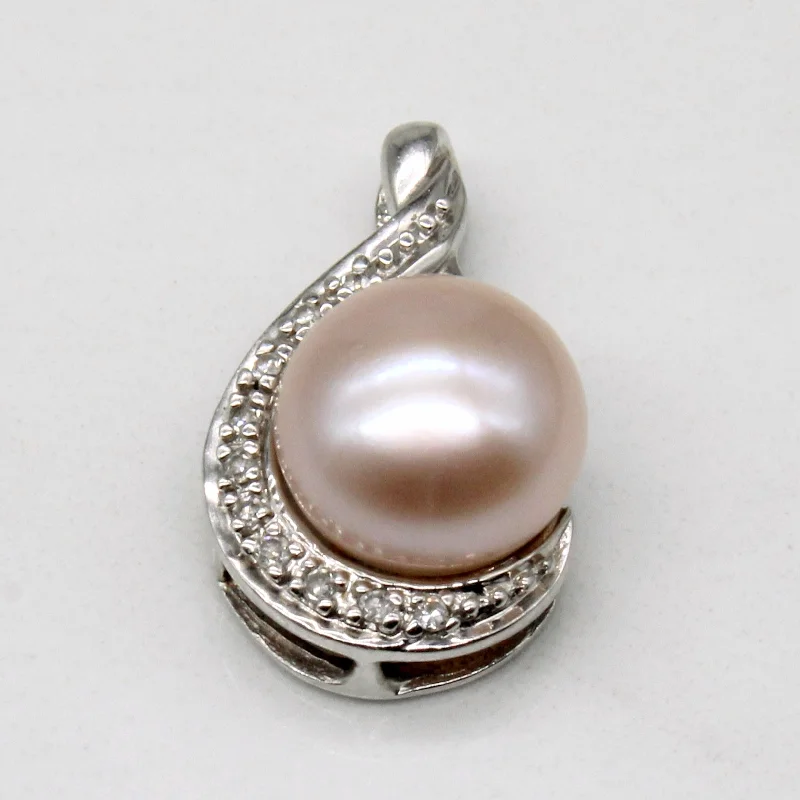 Pearl & Diamond Pendant | 0.04ctw |