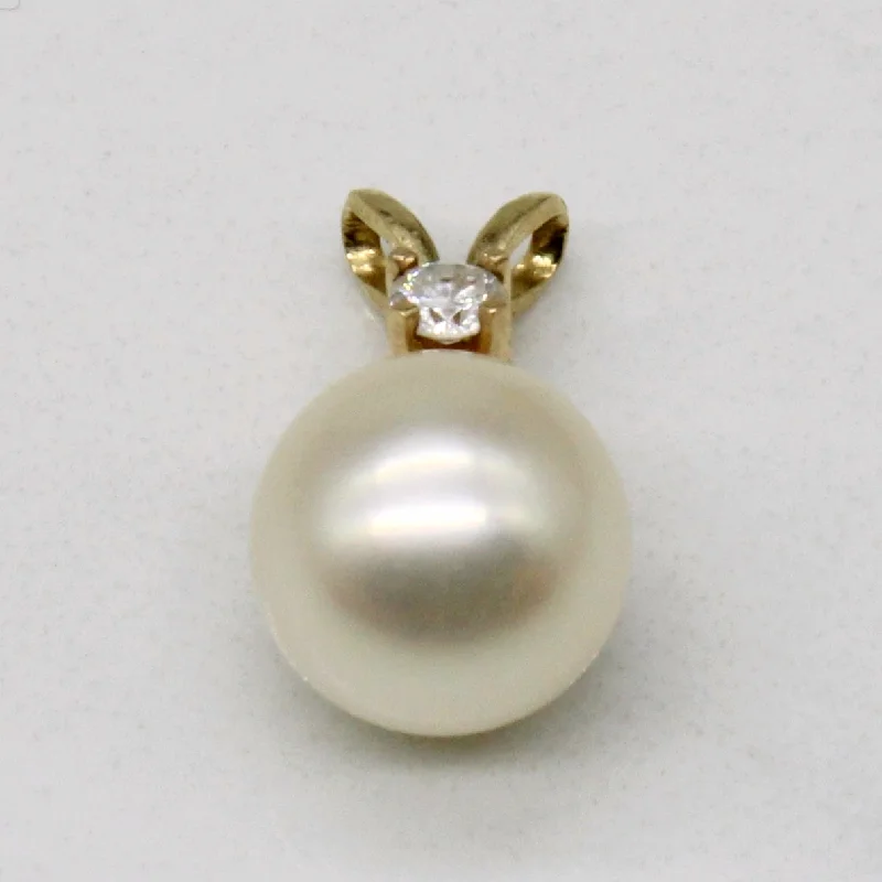 Pearl & Diamond Pendant | 0.05ct |