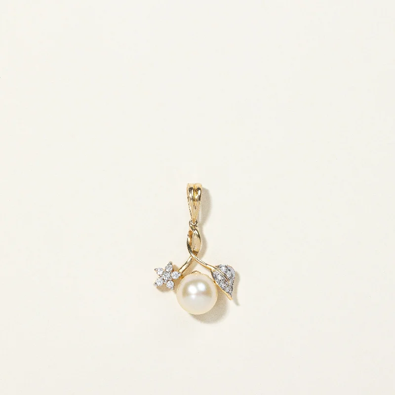 Pearl & Diamond Pendant | 0.09ctw |