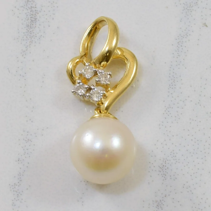 Pearl & Diamond Pendant | 2.64ct, 0.04ctw |