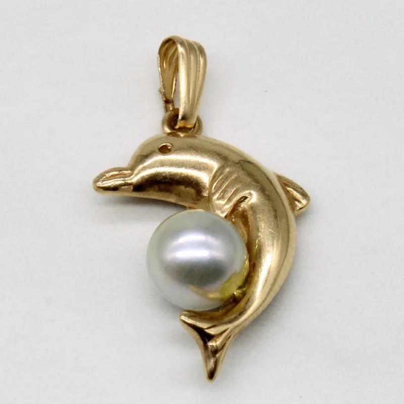 Pearl Dolphin Pendant