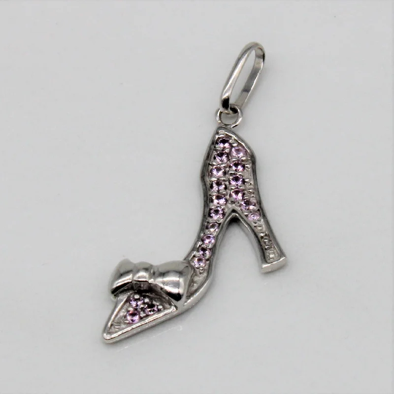 Pink Sapphire High Heel Pendant | 0.15ctw |